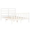 vidaXL Cadre de lit sans matelas blanc 120x200 cm bois de pin massif