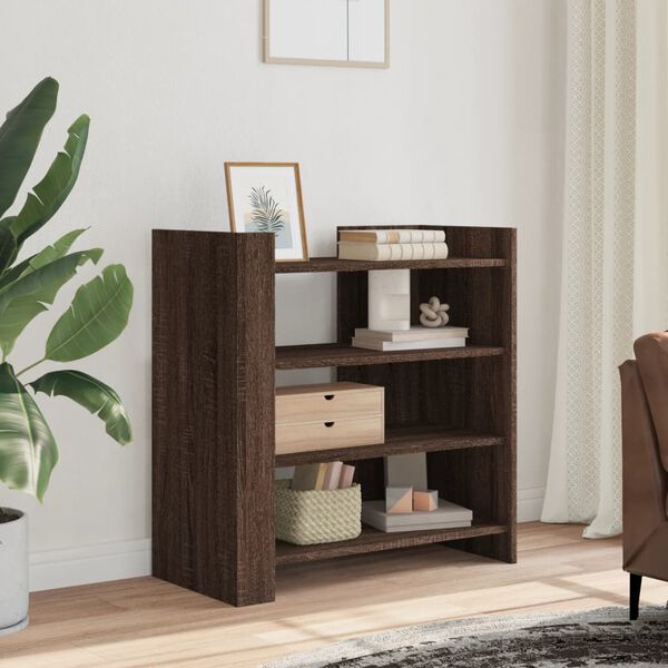 vidaXL Buffet ch&ecirc;ne marron 73,5x35x75 cm bois d'ing&eacute;nierie