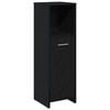 vidaXL Meuble de salle de bain en ch&ecirc;ne noir 30x30x95 cm bois d'ing&eacute;nierie