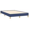 vidaXL Sommier &agrave; lattes de lit matelas et LED bleu 120x190 cm tissu