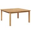 vidaXL Table basse Marron 85 x 85 x 45 cm Bois de teck massif