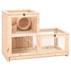 vidaXL Cage &agrave; hamster 81x40x60 cm bois massif de sapin