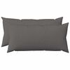 vidaXL Housse de coussin 2 pc HEERLEN Gris clair 40 x 80 cm Tissu