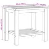 vidaXL Table basse Marron 50 x 35 x 45 cm Bois de teck solide