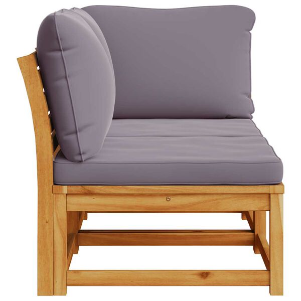 vidaXL Salon de jardin 2 pcs avec coussins bois massif d'acacia