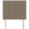 vidaXL T&ecirc;te de lit Taupe 100x5x118/128 cm Tissu