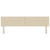vidaXL T&ecirc;te de lit avec t&ecirc;te de lit Cr&egrave;me 200 cm Cuir synth&eacute;tique