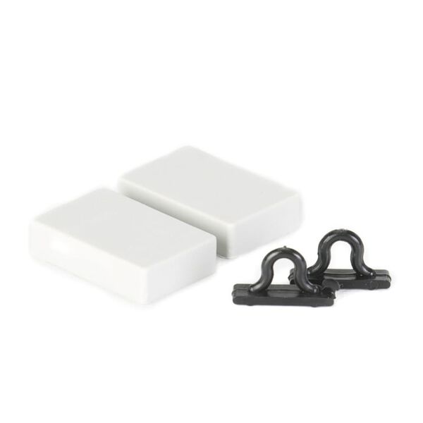 Travellife Rideau de porte Chenille Stripe 185x56 cm Gris et blanc