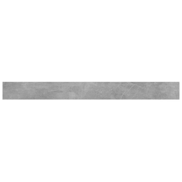 vidaXL Panneaux de biblioth&egrave;que 8pcs Gris b&eacute;ton 100x10x1,5cm Agglom&eacute;r&eacute;