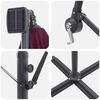 vidaXL Parasol Bordeaux 294 x 200 x 270 cm Polyester et Aluminium