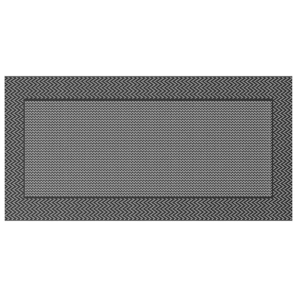 vidaXL Tapis d'extérieur ARAKIL Noir et gris 250 x 500 cm PP