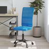 vidaXL Chaise de bureau r&eacute;glable en hauteur bleu tissu en maille