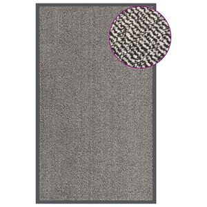 vidaXL Paillasson touffet&eacute; 90x150 cm Marron clair