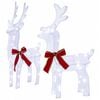 vidaXL Renne de No&euml;l 3D LOVIISA 2 pc 80 LED Blanc froid