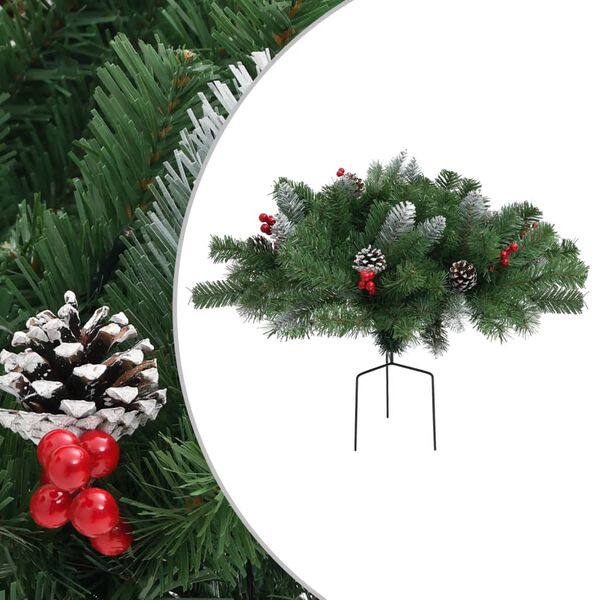 vidaXL Sapin de No&euml;l artificiel d'all&eacute;e Vert 40 cm PVC