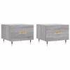 vidaXL Tables basses 2 pcs sonoma gris 50x50x40 cm bois d'ing&eacute;nierie