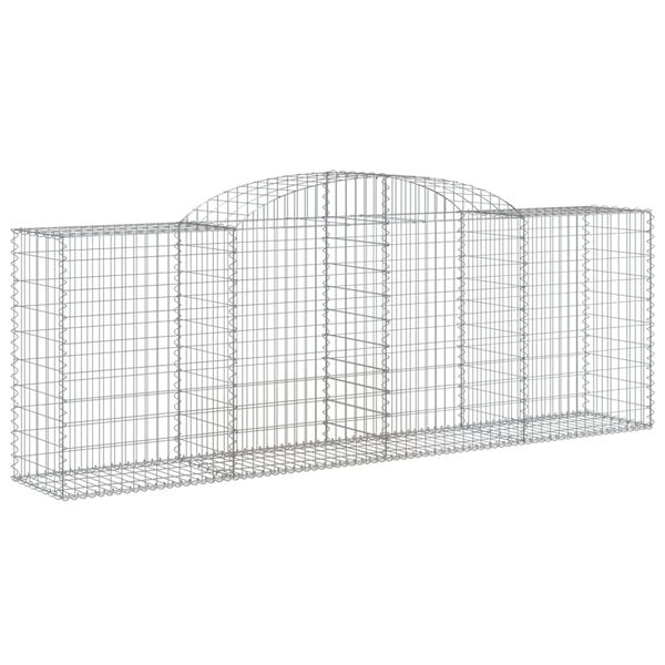 vidaXL Paniers &agrave; gabions arqu&eacute;s 12 pcs 300x50x100/120 cm fer galvanis&eacute;