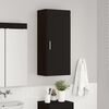 vidaXL Armoire murale de salle de bain TULUM Noir 37 x 24,5 x 86 cm