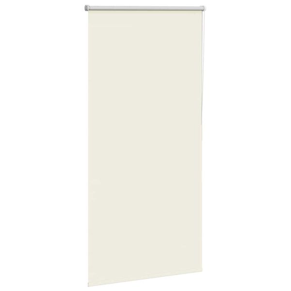 vidaXL Store enrouleur occultant blanc cass&eacute; 80x175cm largeur du tissu