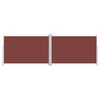vidaXL Auvent lat&eacute;ral r&eacute;tractable Marron 220x600 cm