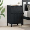 vidaXL Cabinet de chevet Ch&ecirc;ne noir 40 x 35 x 70 cm Bois d'ing&eacute;nierie