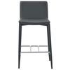 vidaXL Ensemble de bar 3 pcs Similicuir Gris