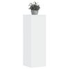 vidaXL Supports pour plantes 2 pcs blanc 33x33x100cm bois d'ing&eacute;nierie