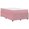 vidaXL Cadre de lit avec matelas Rose 120 x 190 cm Velours