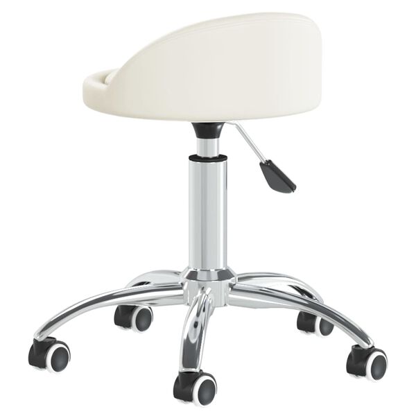 vidaXL Chaise pivotante de bureau Blanc Similicuir