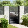 vidaXL Portail de jardin verrouillable noir 100x150 cm aluminium