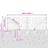 vidaXL Cl&ocirc;ture avec poteau Gris 0,6 x 25 m Acier et PVC