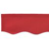 vidaXL Toile de rechange pour auvent Rouge 380 x 295 cm Polyester