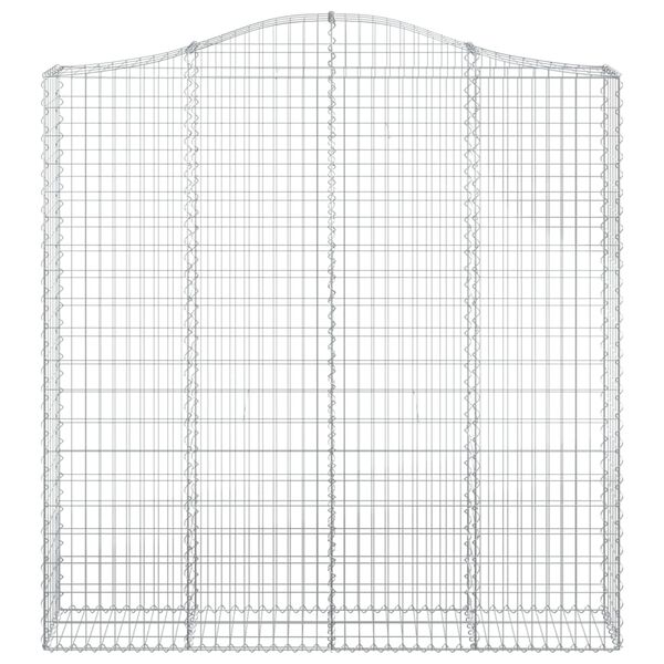 vidaXL Paniers &agrave; gabions arqu&eacute;s 5 pcs 200x30x200/220 cm fer galvanis&eacute;