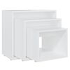 vidaXL Tables gigognes 3 pcs Blanc Aggloméré