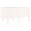 vidaXL Lit sur&eacute;lev&eacute; de jardin blanc 121x50x57 cm bois de pin massif