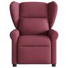 vidaXL Fauteuil inclinable &eacute;lectrique Rouge bordeaux Tissu