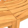 vidaXL Bancs circulaires lot de 2 demi-rond &Oslash;160 cm bois massif teck