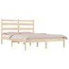 vidaXL Cadre de lit sans matelas bois massif 140x190 cm