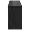 vidaXL Porte-manteau mural avec &eacute;tag&egrave;re Ch&ecirc;ne noir 75 x 16 x 26 cm