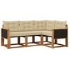 vidaXL Ensemble de canap&eacute;s d'ext&eacute;rieur 4 pc Naturel et Beige