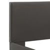 vidaXL Cadre de lit avec LED sans matelas gris similicuir 90x200 cm