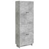 vidaXL Ensemble de Meubles 2 pc Gris b&eacute;ton Bois d'ing&eacute;nierie