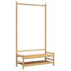 vidaXL Porte-v&ecirc;tement avec &eacute;tag&egrave;res 103x40x183 cm bambou