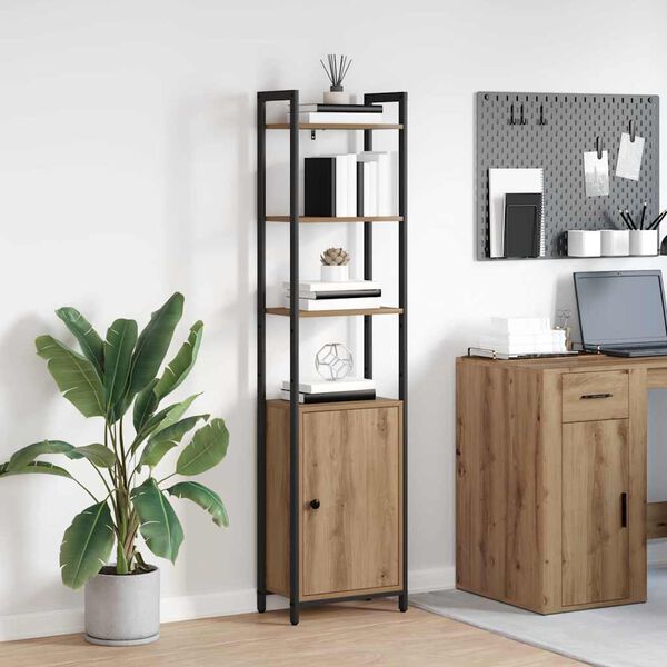 vidaXL Biblioth&egrave;que Ch&ecirc;ne artisanal 40 x 24 x 161 cm Bois d'ing&eacute;nierie