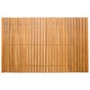vidaXL Tapis de bain Uni Marron 80 x 50 cm bois