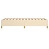 vidaXL Cadre de lit sans matelas cr&egrave;me 90x200 cm tissu