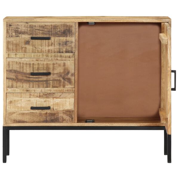 vidaXL Buffet 88x30x71 cm Bois de manguier massif
