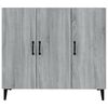 vidaXL Buffet sonoma gris 90x34x80 cm bois d'ingénierie