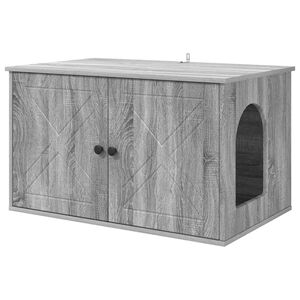 vidaXL Maison pour chat Sonoma gris 85 x 55 x 50,5 cm