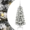 vidaXL Sapin de No&euml;l Artificiel &agrave; Branches Articul&eacute;es Vert et blanc